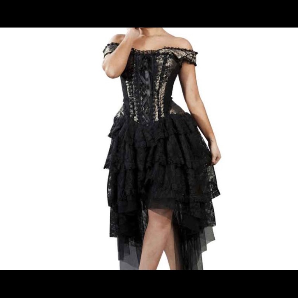 Ophelie Gold Brocade Corset Dress!